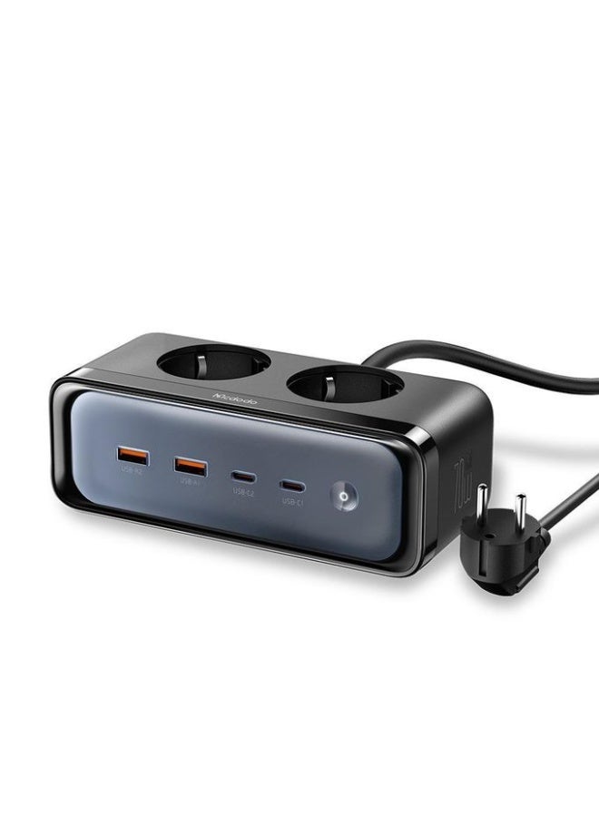 Mcdodo - Power Strip - 6in1 GAN 70W - CH-461 - Black - Image 1